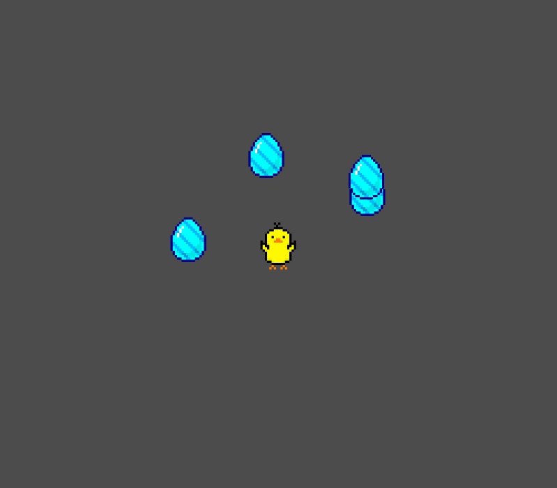 クリックゲームのプレイ画面